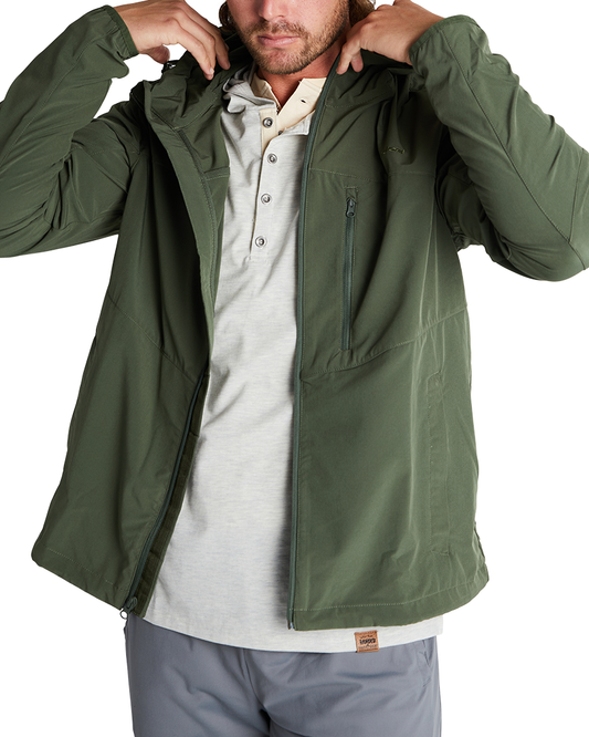Banded Casual All Season Shell Jacket