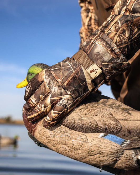 Neoprene duck top hunting gloves