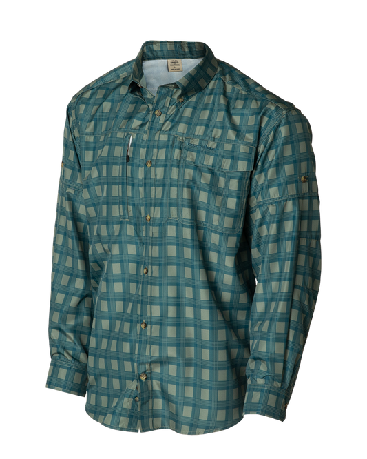 Columbia PFG Fishing Shirt XLT Tall Button Up Long Sleeve Breathable Khaki  Mens