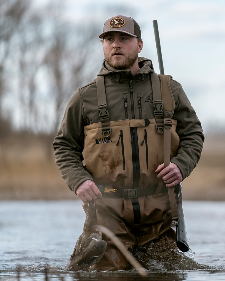 Black Label Elite Zipper Uninsulated Wader - Marsh Brown – Banded