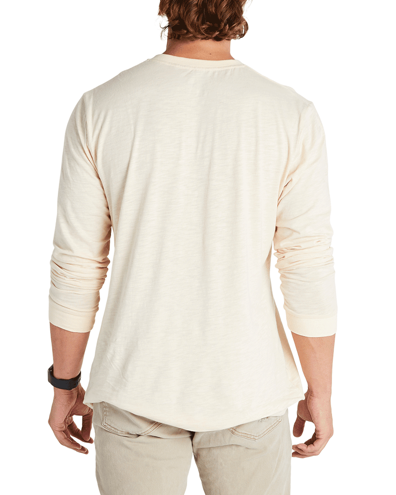 Banded Casual Brush Creek Henley long-sleeve in color Oatmeal