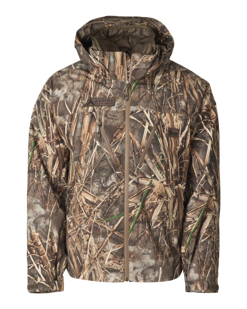 Banded top rain jacket