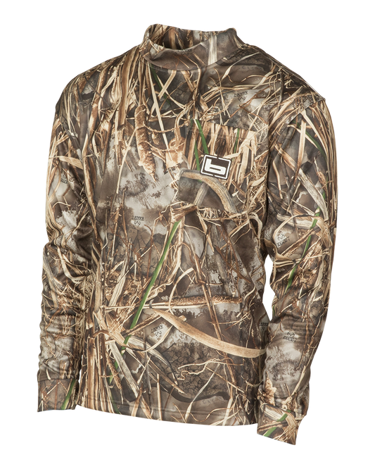 Mock Turtleneck Camouflage Turtleneck Shirts 90's Vintage Mossy