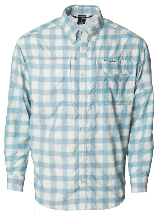fun dress shirts Banded On The Line Performance Long Sleeve Fishing Shirt