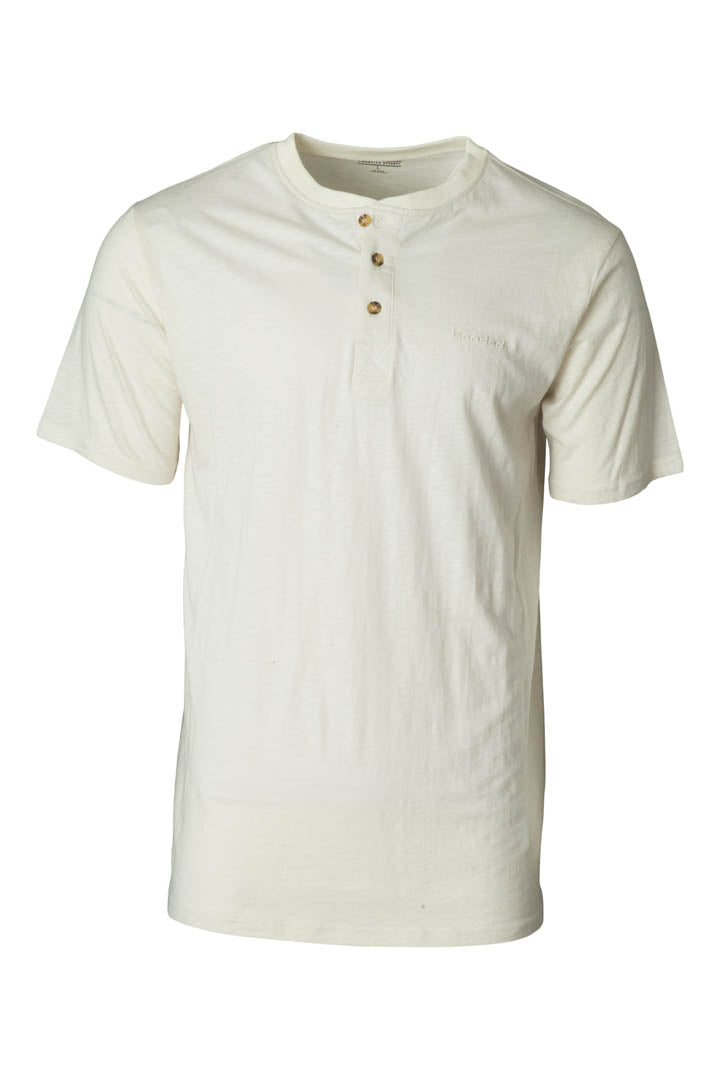 B1030031_Whiskey_Creek_Short_Sleeve_Henley_VintageWhite_Front