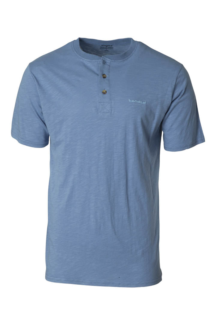 B1030031_Whiskey_Creek_Short_Sleeve_Henley_WashedDenim_Front
