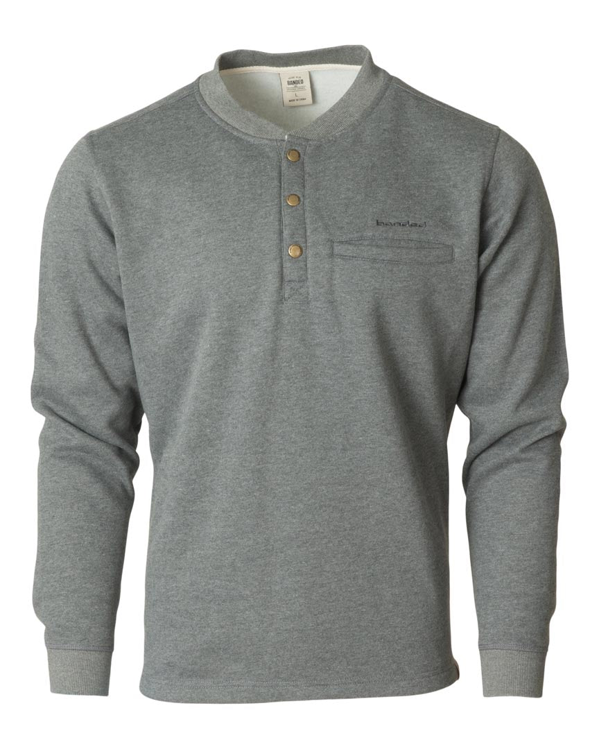 Thermal henley hoodie shop