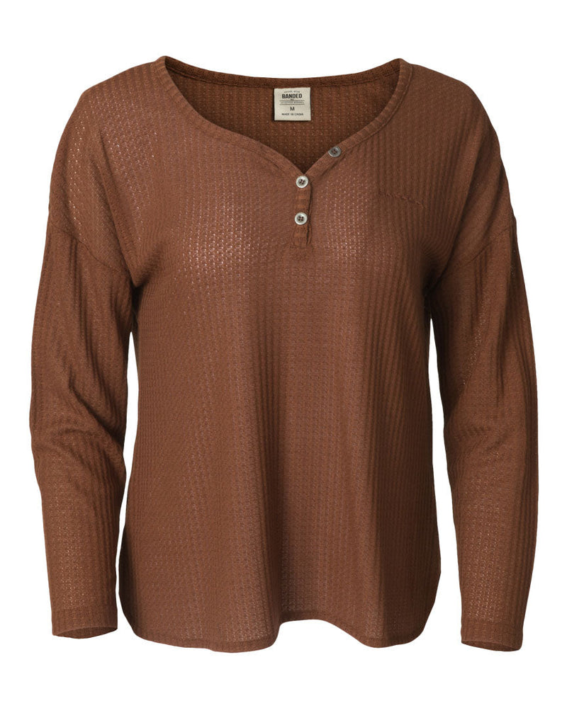 B2200005_Womens_Leisure_LongSleeve_Shirt_Burgundy_Front