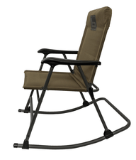 Banded Folding Rocking Chair Olive Green Outdoor Folding Rocking Lawn Chair