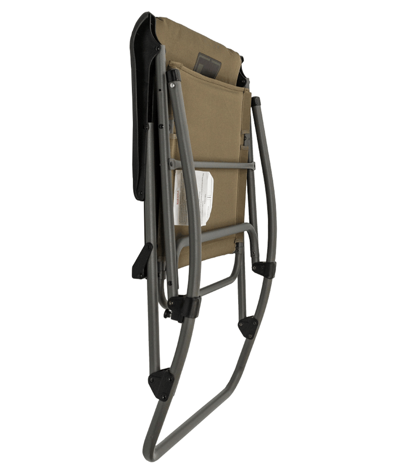 Banded Folding Rocking Chair Olive Green Outdoor Folding Rocking Lawn Chair