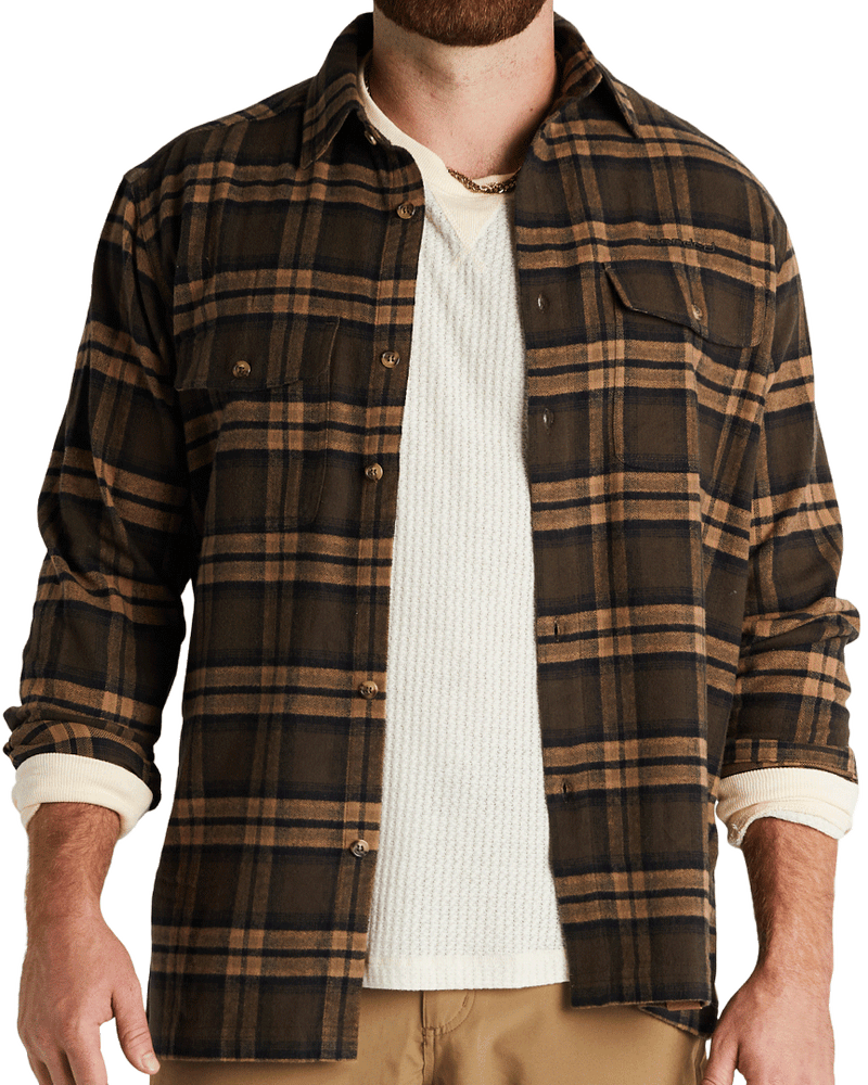 Everglades Flannel in the color Brown Timber Plaid Banded Casual Wear and Lifestyle Apparel