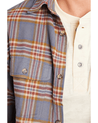 Everglades Flannel in the color Slate Plaid Banded Casual Wear and Lifestyle Apparel