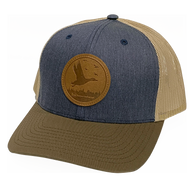 Banded Leather Duck Patch Snapback Cap Richardson 112