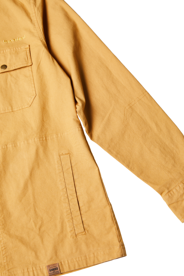 canvas camp shirt jacket Banded Casual and LIfestyle Wear