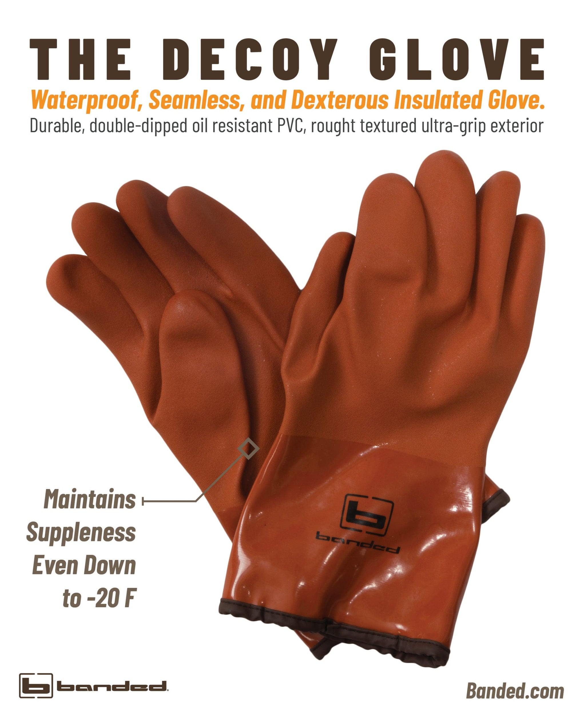 Watertight Dexterity THE DECOY GLOVE Banded