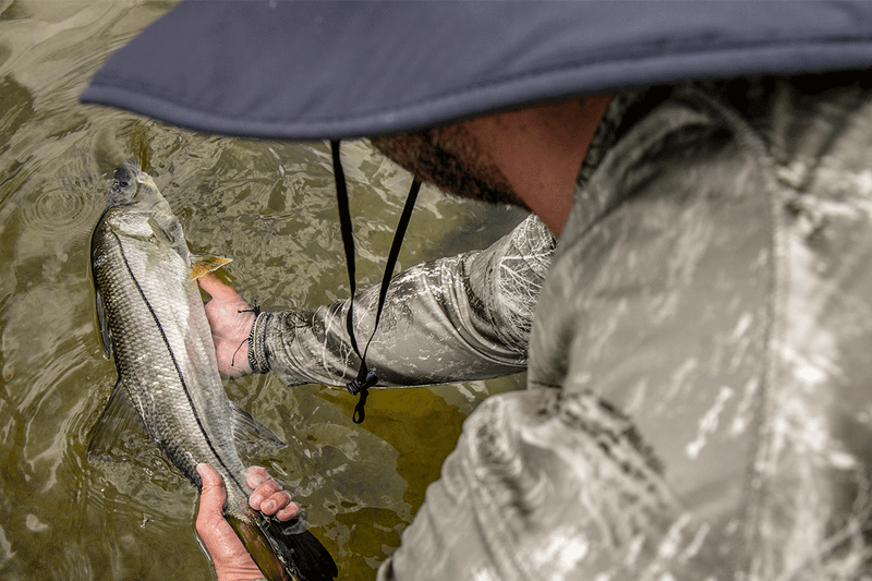 Banded Fishing Vented Bucket Cap fisherman catch and release fish in realtree fishing camo