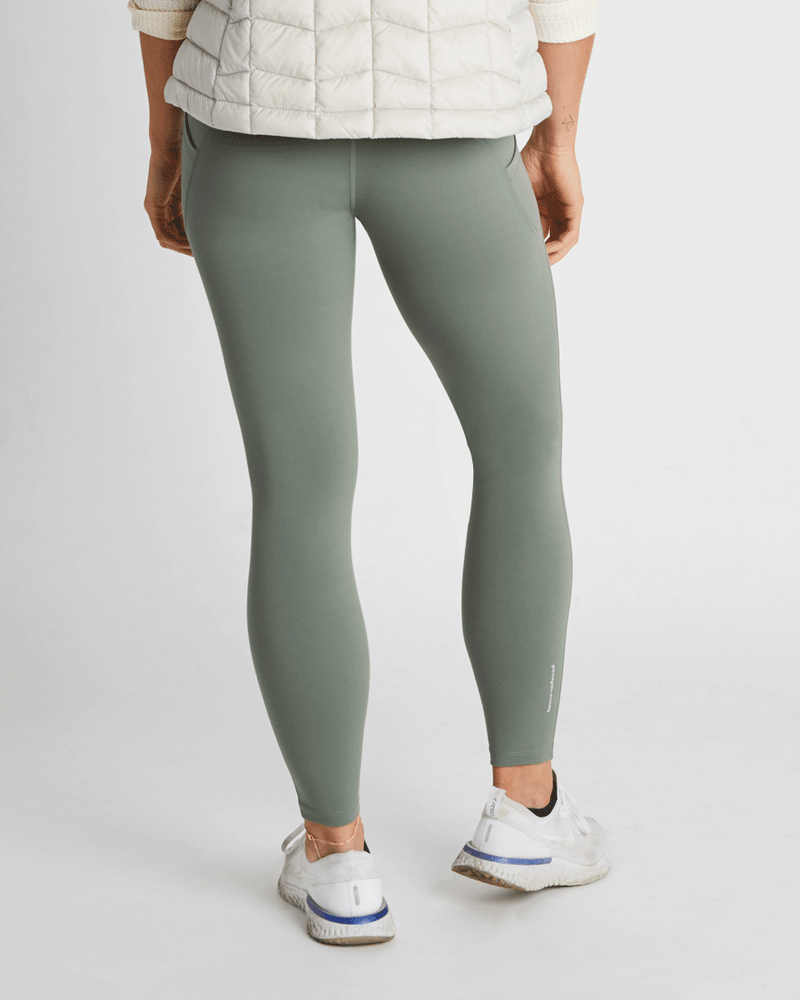 Banded Casual Women's Freestyle Legging in Black, high-waist legging with light compression - color Pine