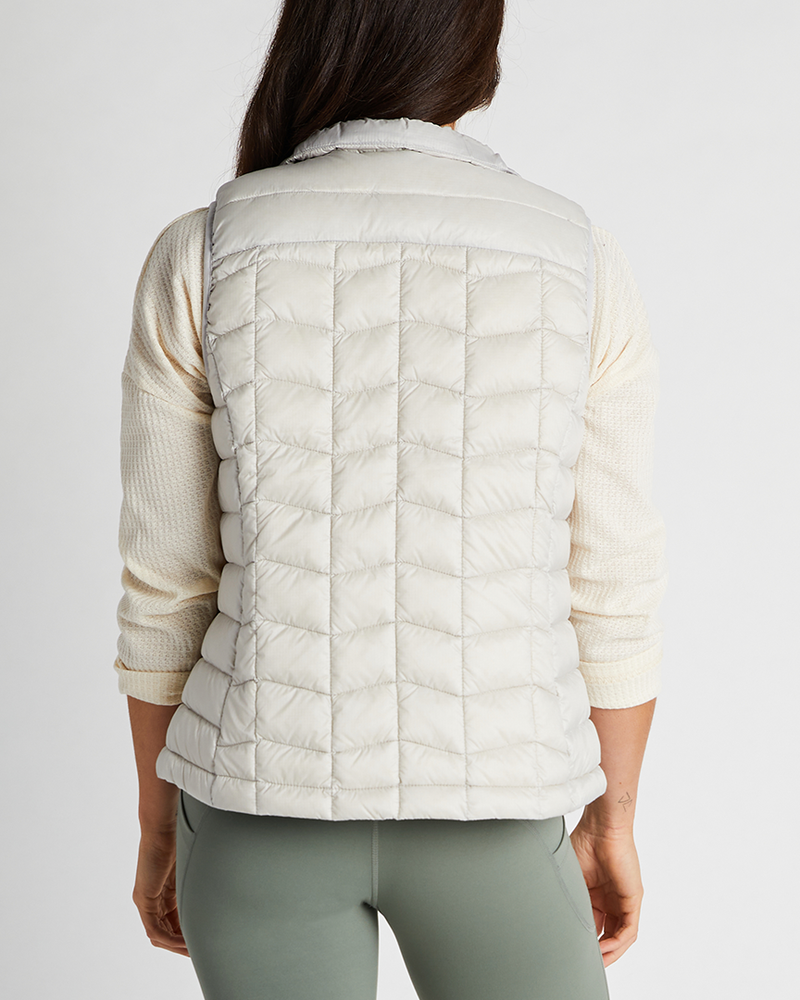 Banded Casual Women's Renew Down Vest in color Smoke