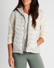 Banded Casual Women's Renew Down Vest in color Smoke