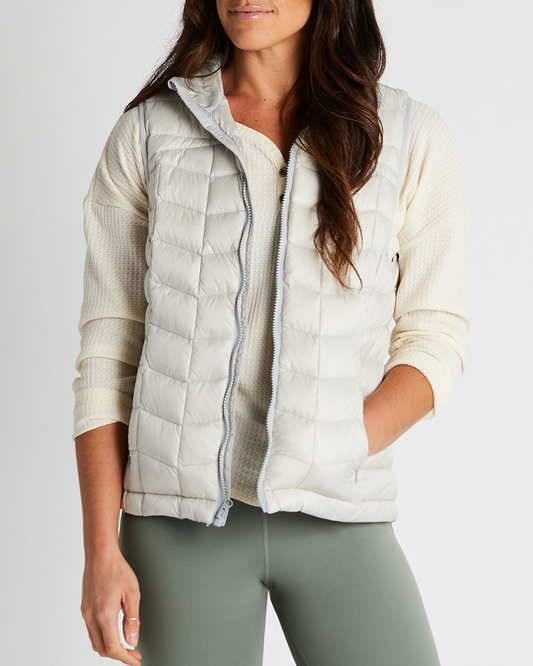 Banded Casual Women's Renew Down Vest in color Smoke